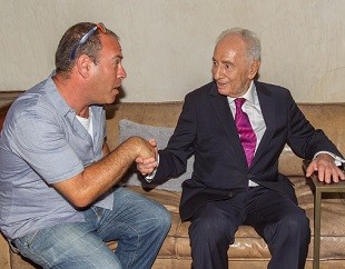 עם נשיא המדינה לשעבר מר שמעון פרס